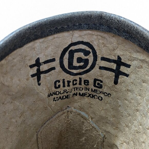 Corral Studded Leather Western Ankle Boots Size 11, Distressed Leather - Picture 10 of 11